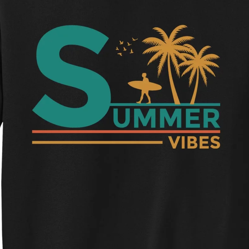 Summer Vibes Adventure Graphic Tall Sweatshirt