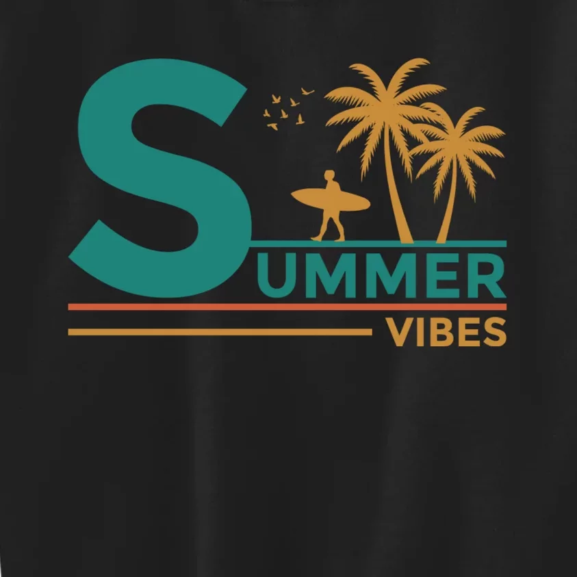 Summer Vibes Adventure Graphic Kids Sweatshirt