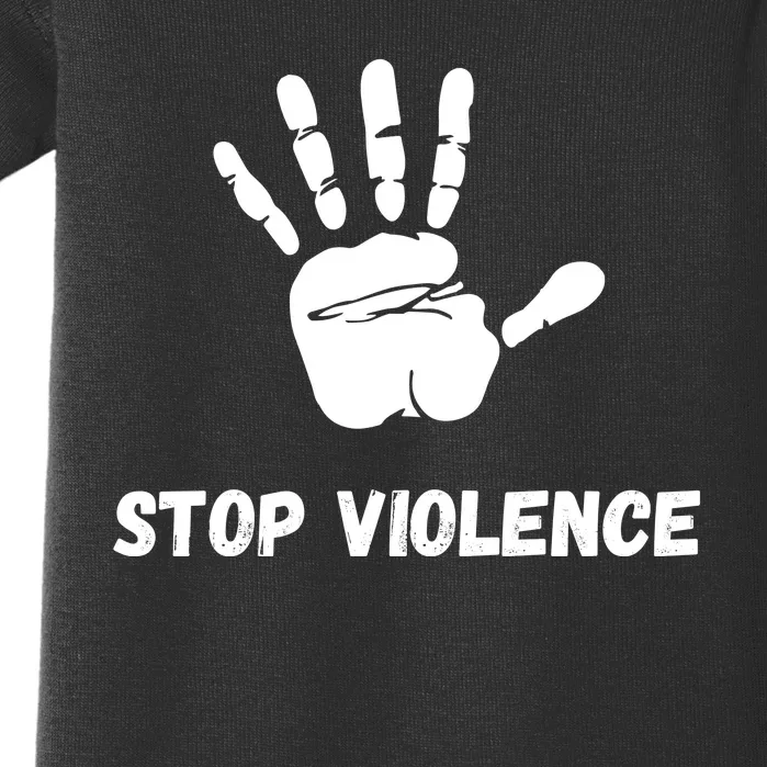 Stop Violence Awareness Baby Bodysuit