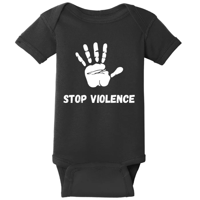 Stop Violence Awareness Baby Bodysuit