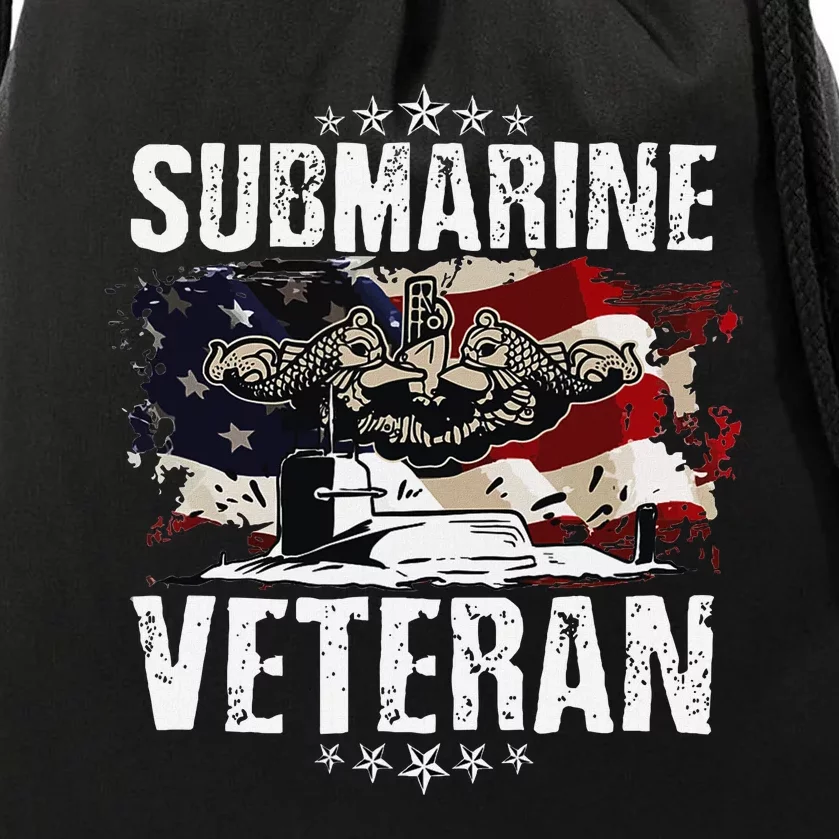 Submarine Veteran Artwork For A Submariner Drawstring Bag