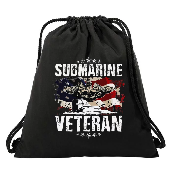 Submarine Veteran Artwork For A Submariner Drawstring Bag