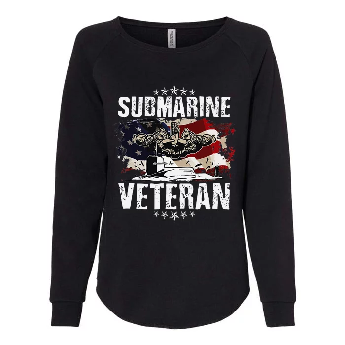 Submarine Veteran Artwork For A Submariner Womens California Wash Sweatshirt