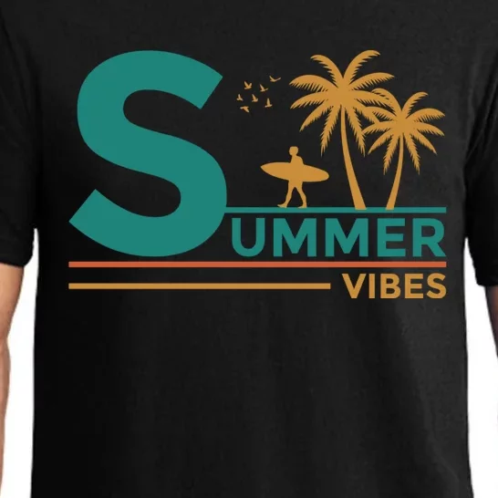 Summer Vibes Adventure Graphic Pajama Set