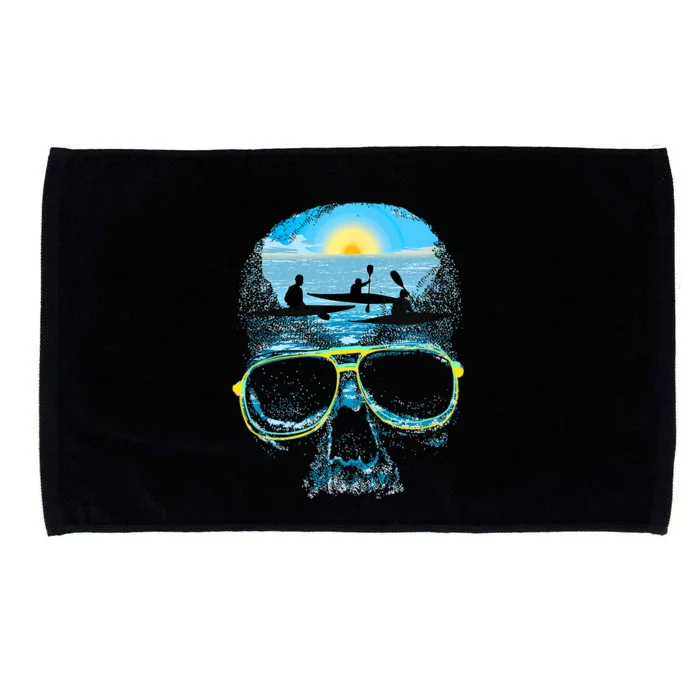 Summer Vacation Beach Skull Lover Cool Rowing Microfiber Hand Towel