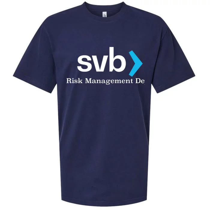 Silicon Valley Bank SVB Risk Management Department Sueded Cloud Jersey T-Shirt