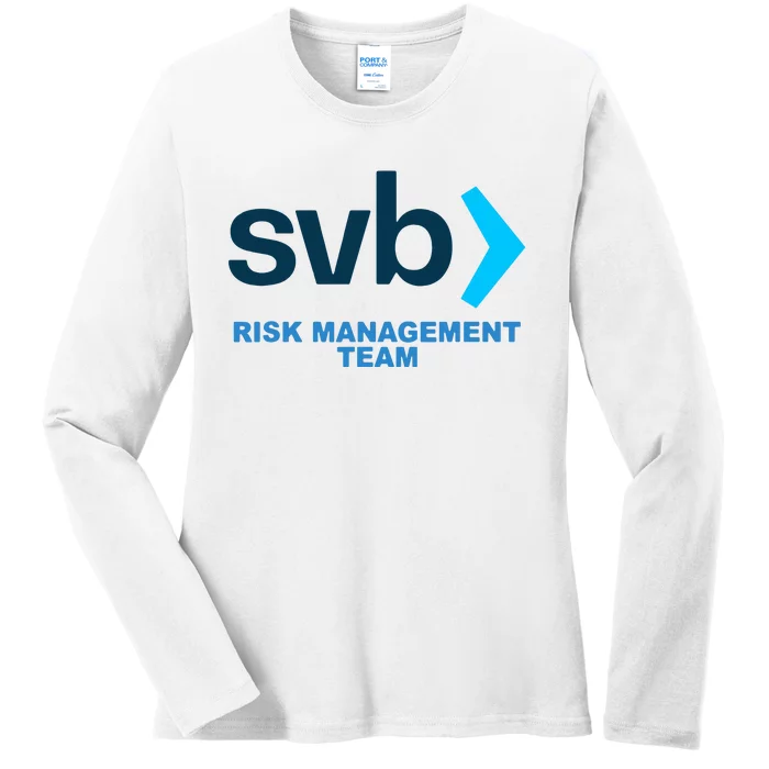 Silicon Valley Bank SVB Risk Management Department Ladies Long Sleeve Shirt