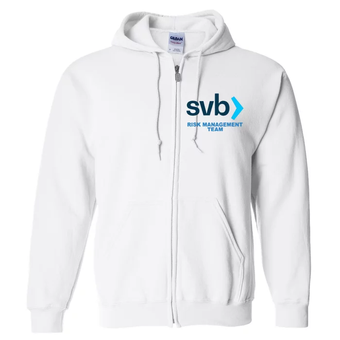 Silicon Valley Bank SVB Risk Management Department Full Zip Hoodie