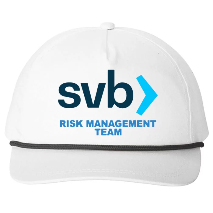 Silicon Valley Bank SVB Risk Management Department Snapback Five-Panel Rope Hat