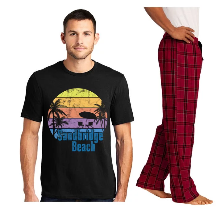 Sandbridge Virginia Beach Retro Sunset Family Beach Vacation Gift Pajama Set