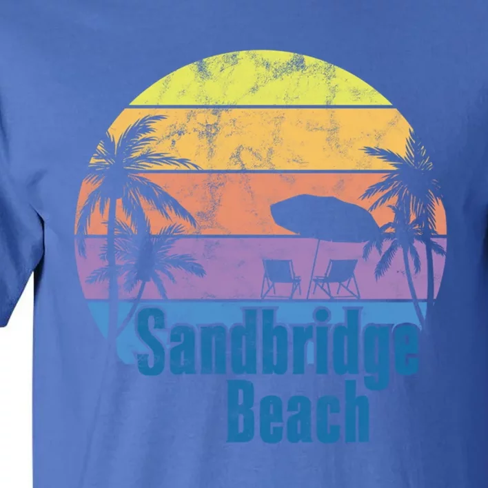 Sandbridge Virginia Beach Retro Sunset Family Beach Vacation Gift Tall T-Shirt