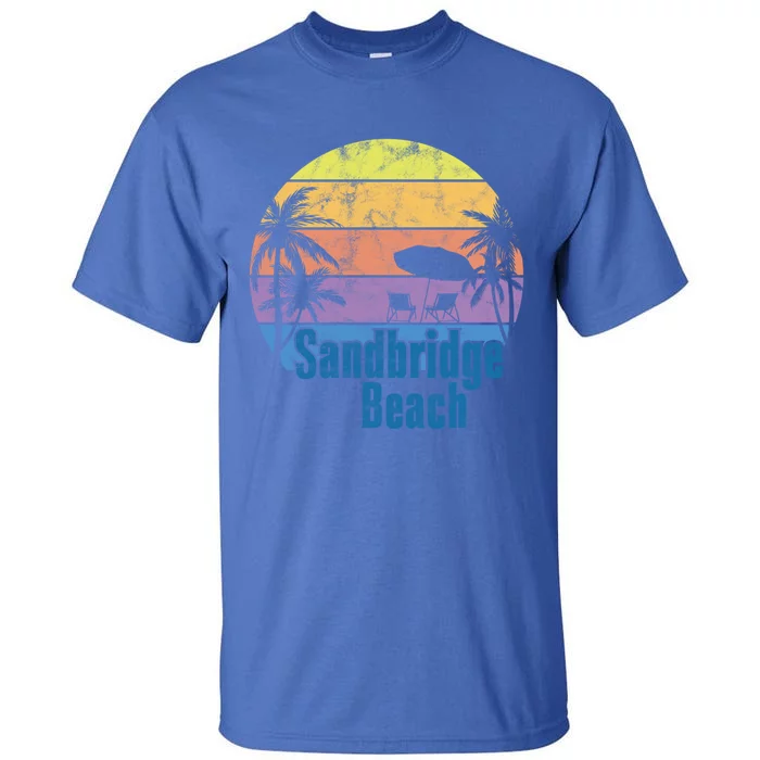 Sandbridge Virginia Beach Retro Sunset Family Beach Vacation Gift Tall T-Shirt