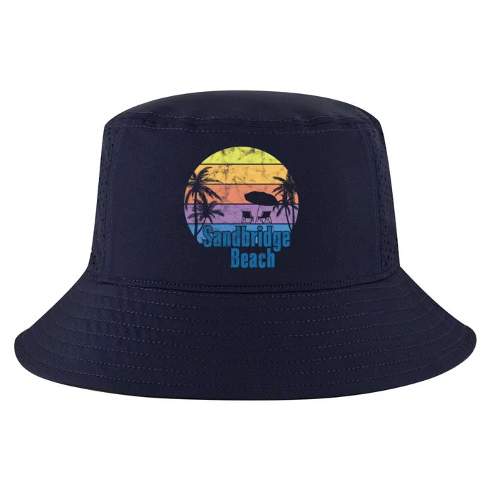 Sandbridge Virginia Beach Retro Sunset Family Beach Vacation Gift Cool Comfort Performance Bucket Hat