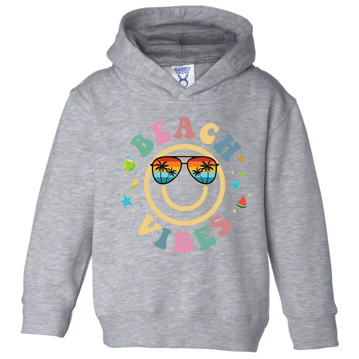 Summer Vacation Beach Vibes Stylish Beach Toddler Hoodie