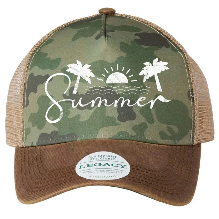 Summer Vintage Beach Legacy Tie Dye Trucker Hat