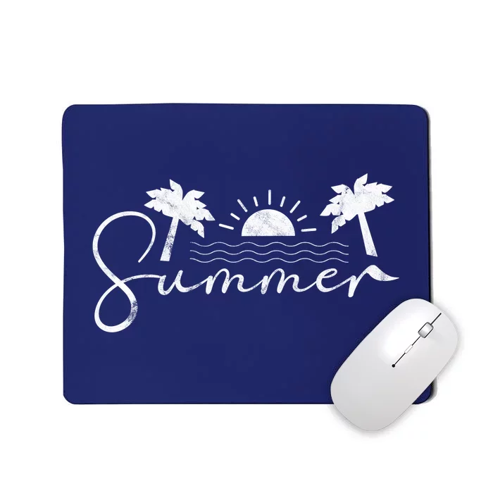 Summer Vintage Beach Mousepad