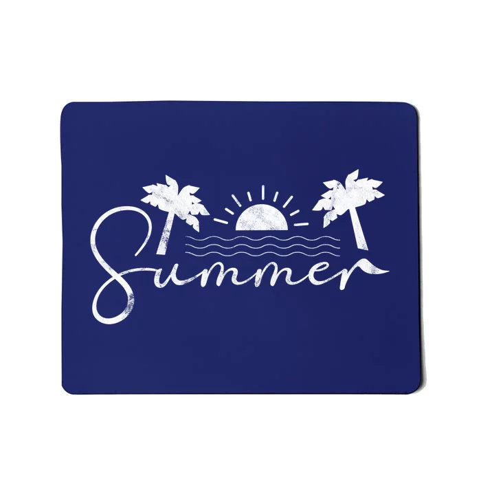 Summer Vintage Beach Mousepad