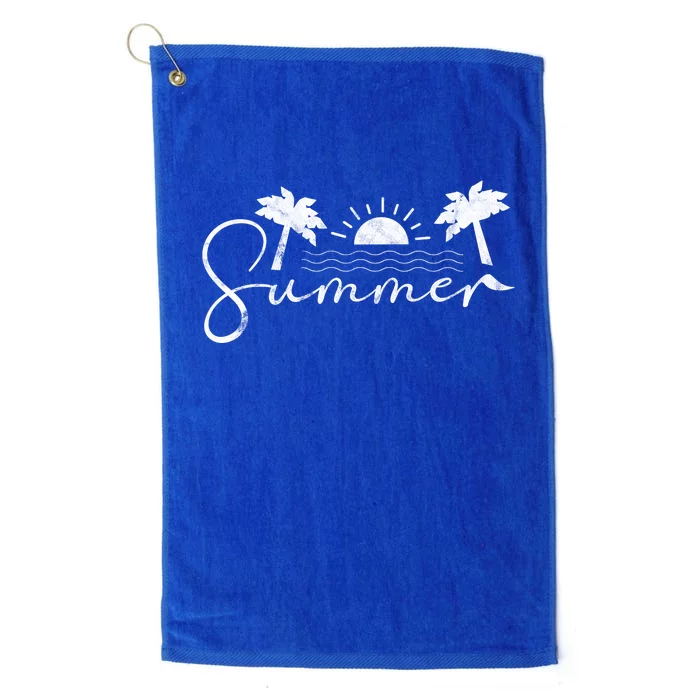 Summer Vintage Beach Platinum Collection Golf Towel