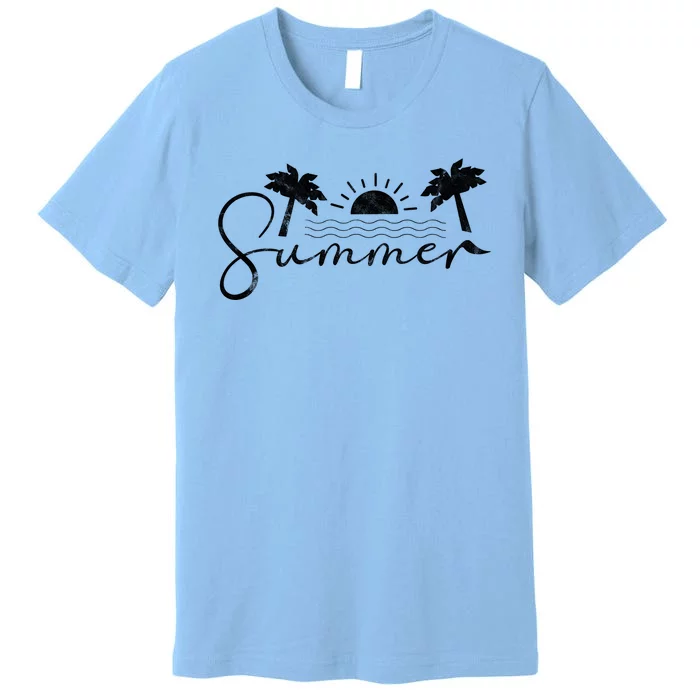 Summer Vintage Beach Premium T-Shirt