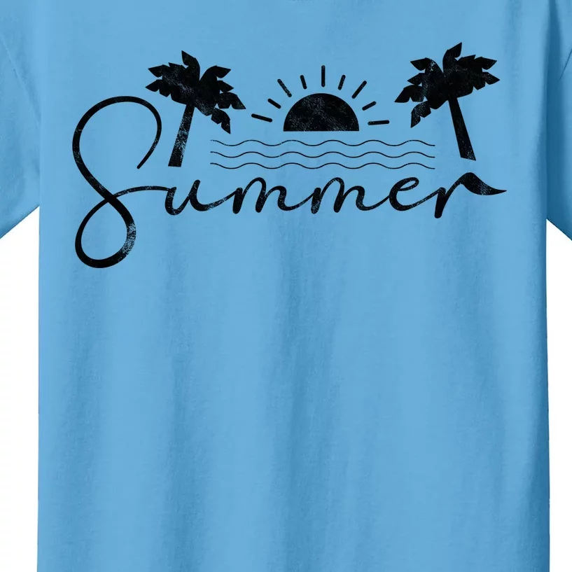 Summer Vintage Beach Kids T-Shirt