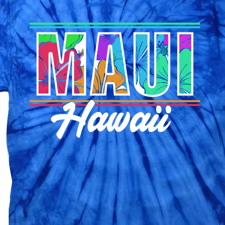 Summer Vacation Beach Maui Hawaii Gift Tie-Dye T-Shirt