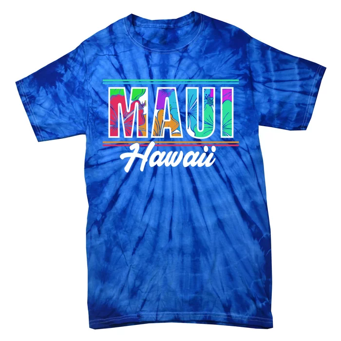 Summer Vacation Beach Maui Hawaii Gift Tie-Dye T-Shirt