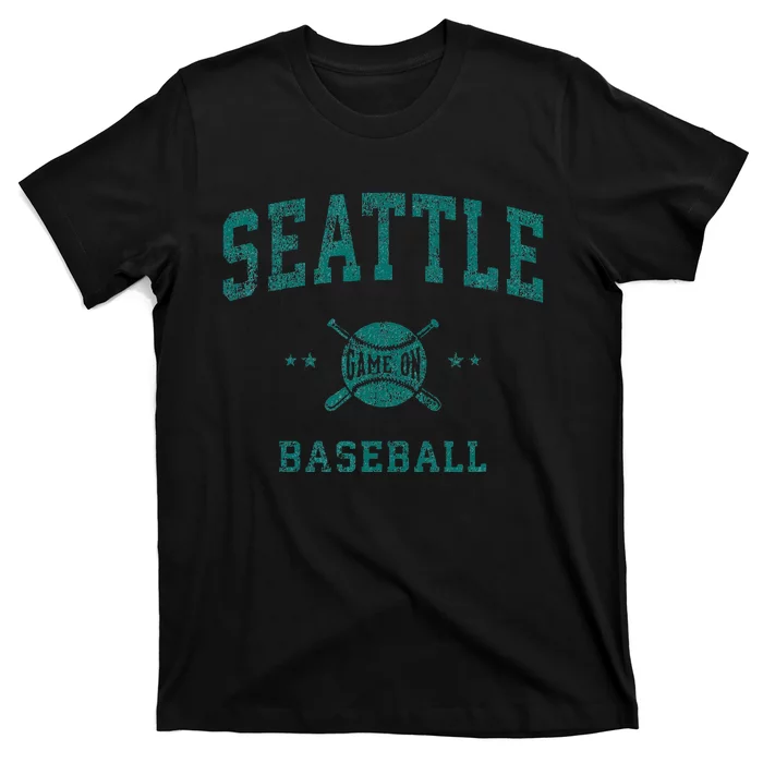 Seattle Vintage Baseball Throwback T-Shirt