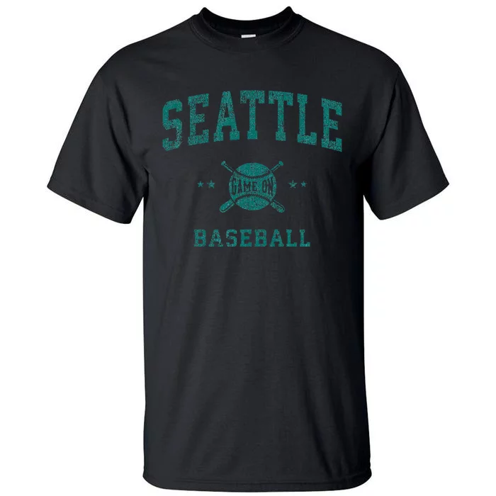 Seattle Vintage Baseball Throwback Tall T-Shirt