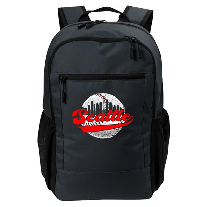 Seattle Vintage Baseball Lover Retro Game Day Dad Mom Meaningful Gift Daily Commute Backpack