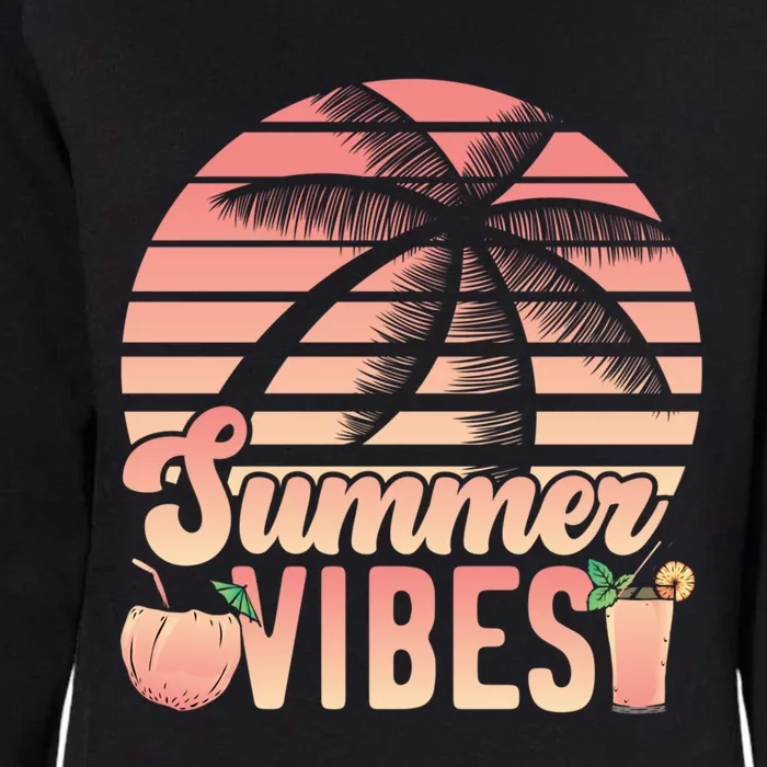 Summer Vibes Beach Vacation Lover Travel Vacay Adventurer Funny Gift Womens California Wash Sweatshirt