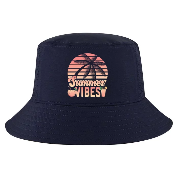 Summer Vibes Beach Vacation Lover Travel Vacay Adventurer Funny Gift Cool Comfort Performance Bucket Hat