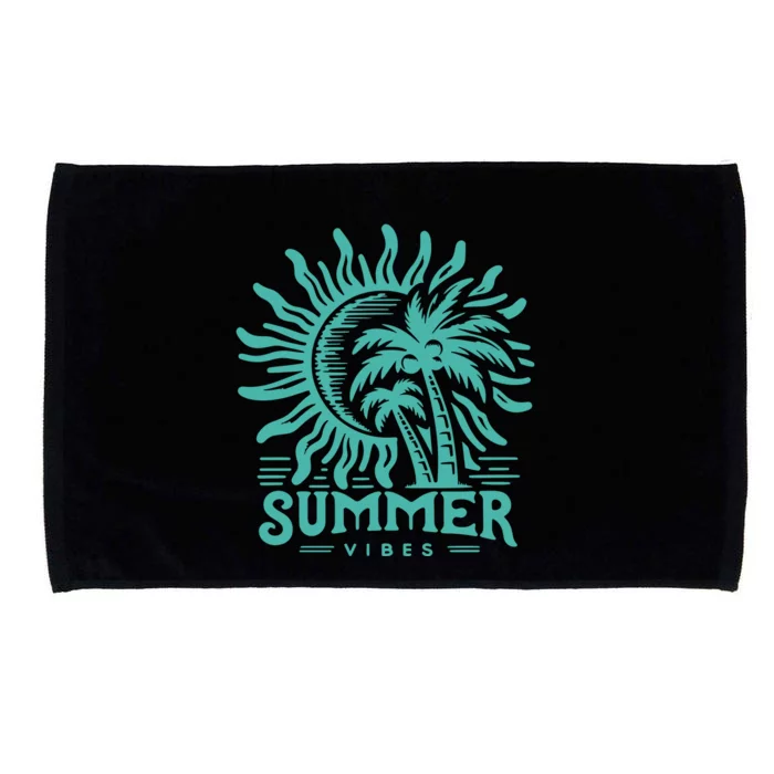 Summer Vibes Boho Beach Microfiber Hand Towel