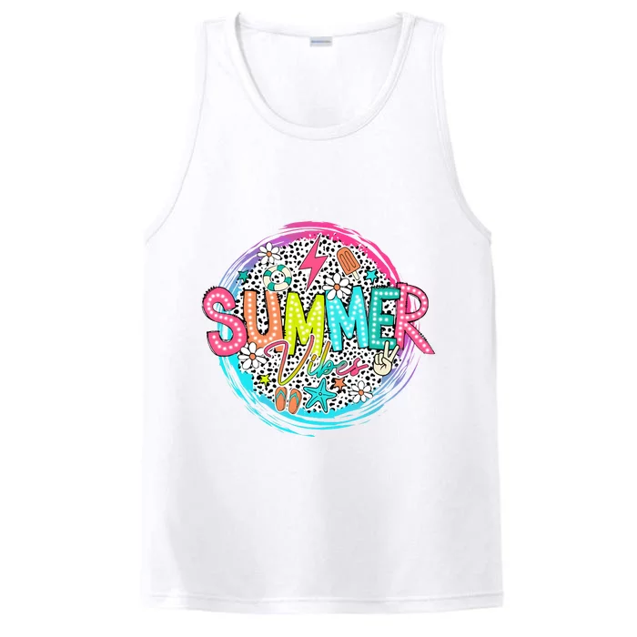 Summer Vibe Beach Vacation Performance Tank