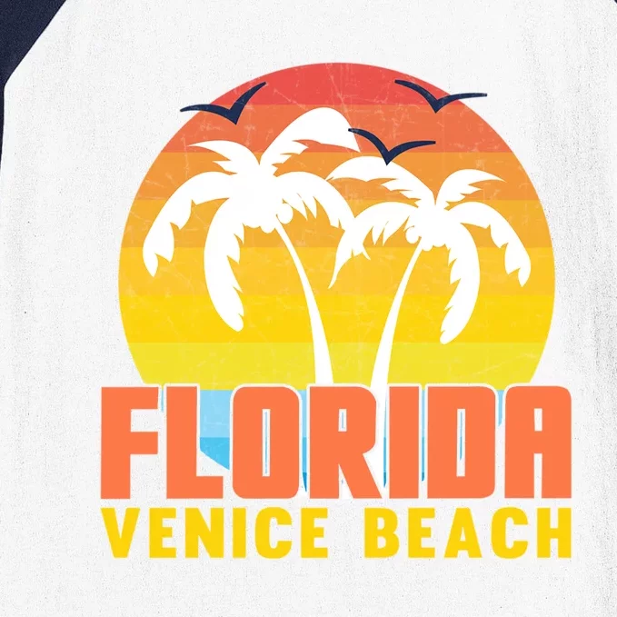 Sunset Venice Beach Baseball Sleeve Shirt