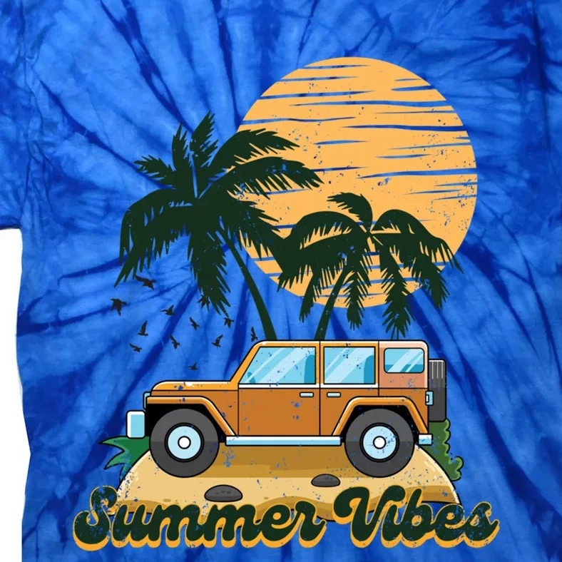 Summer Vibes Beach Trip Family Vacation Vacay Vibes Meaningful Gift Tie-Dye T-Shirt