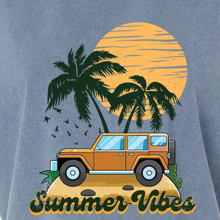 Summer Vibes Beach Trip Family Vacation Vacay Vibes Meaningful Gift Garment-Dyed Women's Muscle Tee