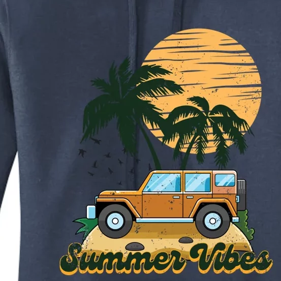 Summer Vibes Beach Trip Family Vacation Vacay Vibes Meaningful Gift Women's Pullover Hoodie