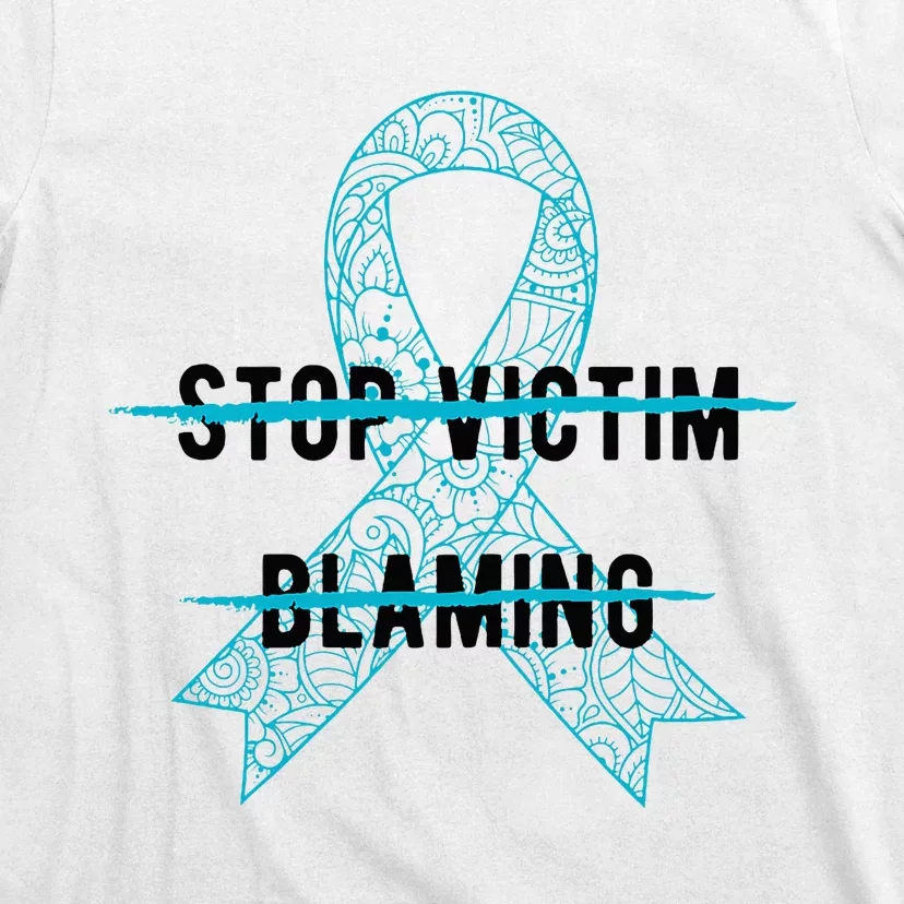 Stop Victim Blaming Sexual Assault Awareness Month Warrior T-Shirt