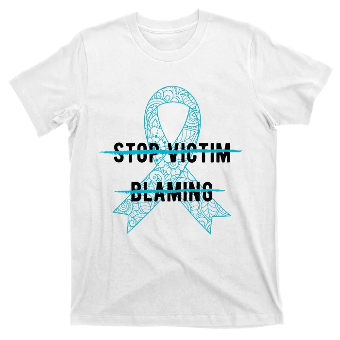 Stop Victim Blaming Sexual Assault Awareness Month Warrior T-Shirt