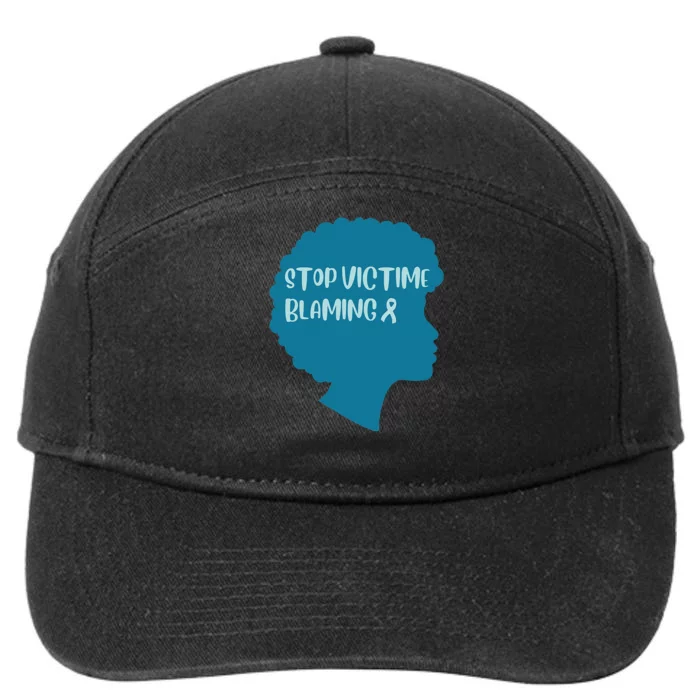 Stop Victim Blaming Sexual Assault Awareness Month Warrior 7-Panel Snapback Hat