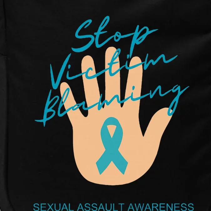 Stop Victim Blaming Sexual Assault Awareness Impact Tech Backpack