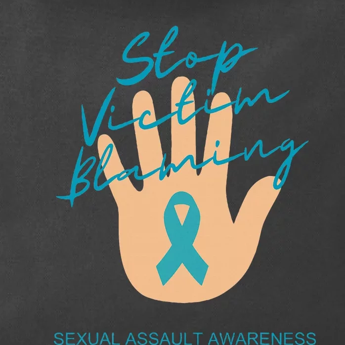 Stop Victim Blaming Sexual Assault Awareness Zip Tote Bag