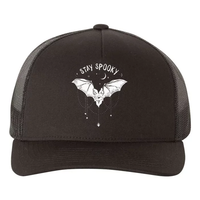 Spooky Vampire Bat Halloween Decor Yupoong Adult 5-Panel Trucker Hat