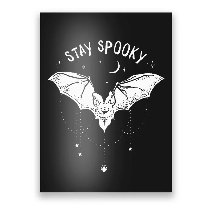 Spooky Vampire Bat Halloween Decor Poster