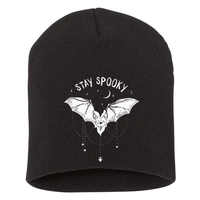 Spooky Vampire Bat Halloween Decor Short Acrylic Beanie