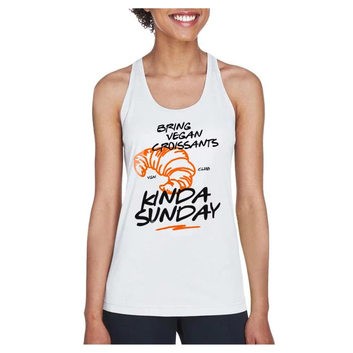 Sunday Vegan Croissants Women's Racerback Tank