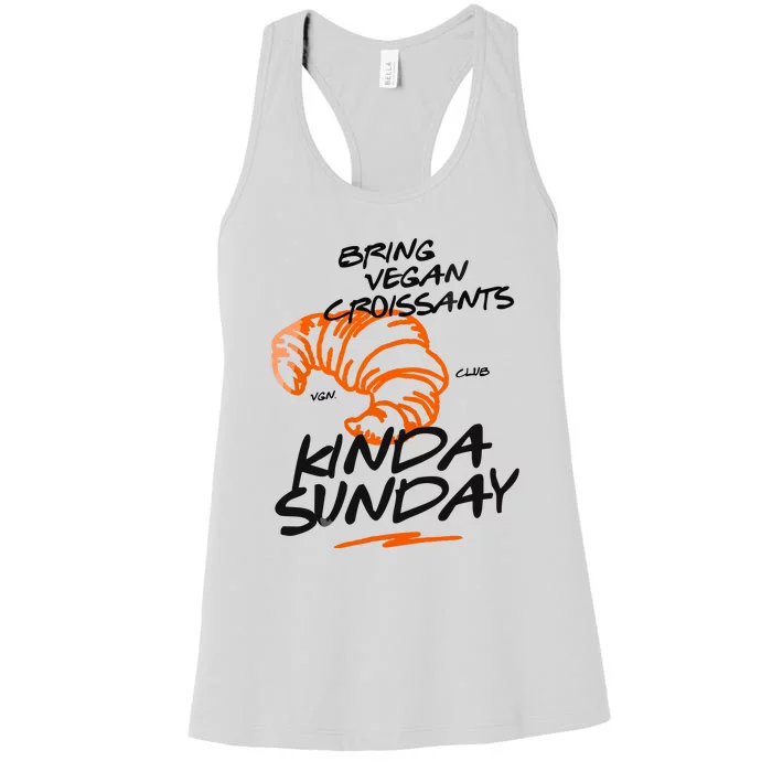 Sunday Vegan Croissants Women's Racerback Tank