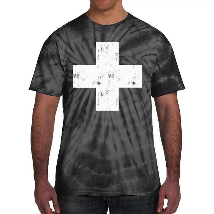 Swiss Vintage Cross Flag Switzerland Tie-Dye T-Shirt