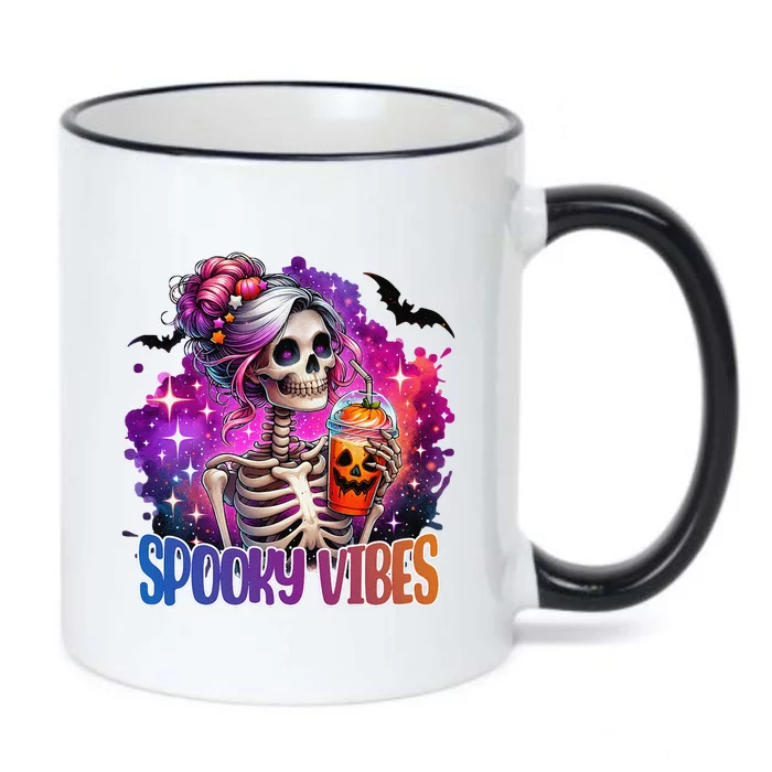 Spooky Vibes Cute Black Color Changing Mug