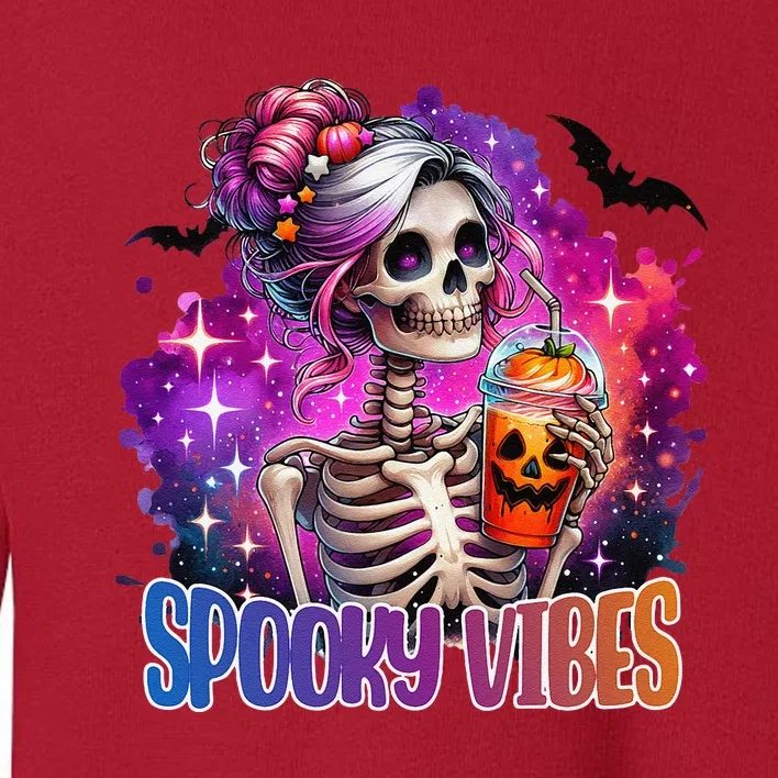 Spooky Vibes Cute Toddler Sweatshirt